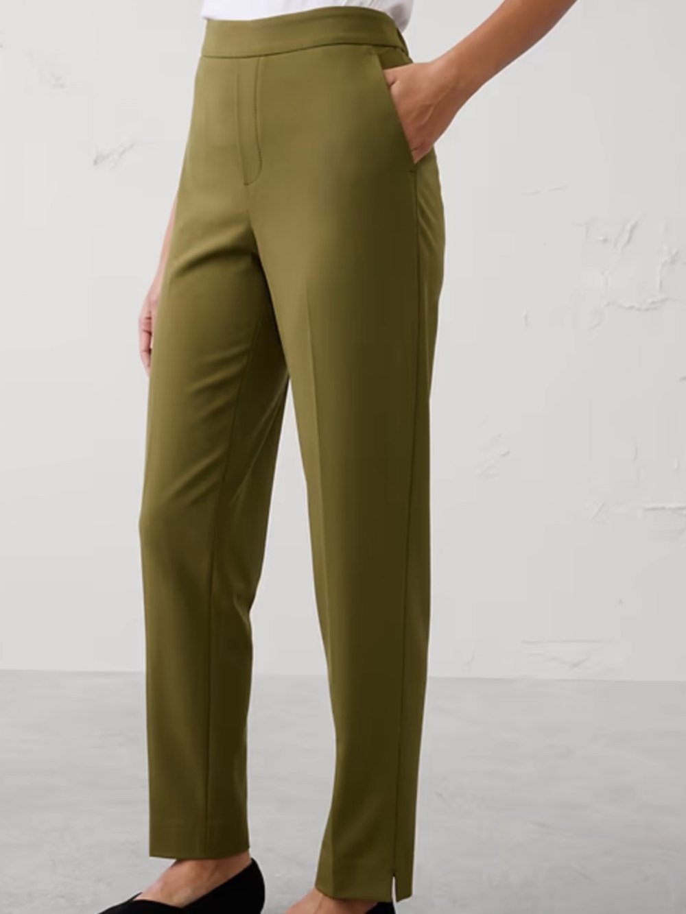 BANANA REPUBLIC Olive Green Pull On Hayden Pant
